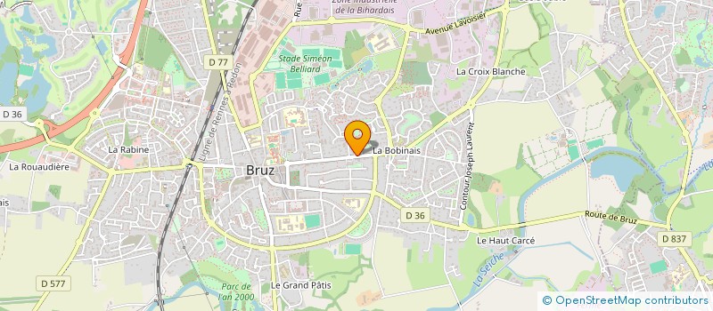 localisation de l'entreprise LCI à BRUZ