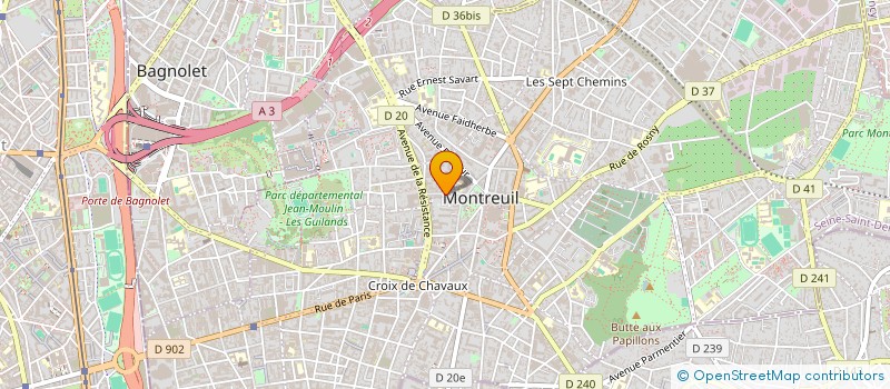 localisation de l'entreprise LCI AUTOMATISME à MONTREUIL