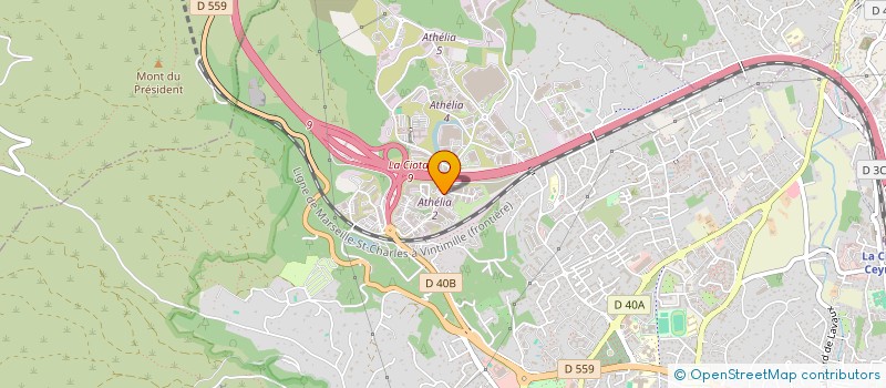 localisation de l'entreprise LCI FORMATION à LA CIOTAT