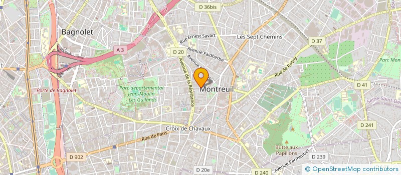 localisation de l'entreprise LCI SCA DISTRIBUTION à MONTREUIL