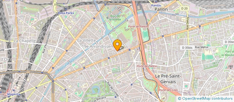 localisation de l'entreprise LCJ  PARIS