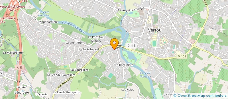 localisation de l'entreprise LCJ CAPTEURS à VERTOU