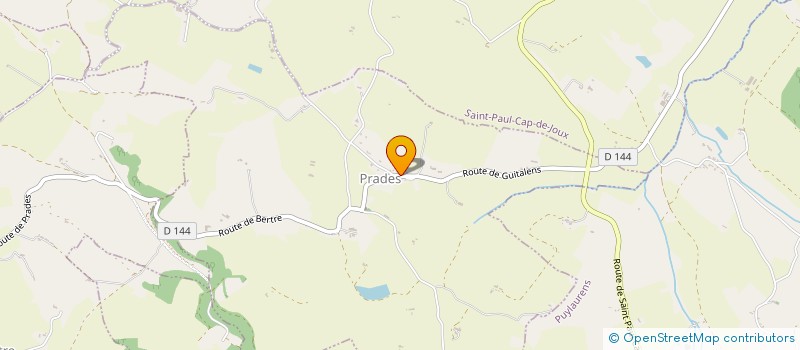 localisation de l'entreprise LCJ COURTAGE  PRADES
