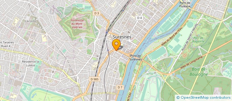 localisation de l'entreprise LCJ CREATION à SURESNES