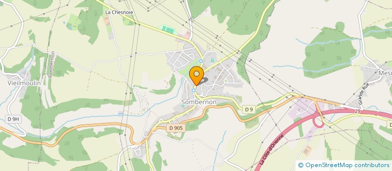 localisation de l'entreprise LCJA  SOMBERNON