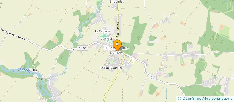 localisation de l'entreprise LCJF à HUISSEAU-SUR-MAUVES
