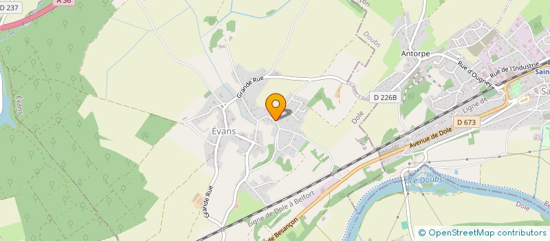 localisation de l'entreprise LCJG  EVANS