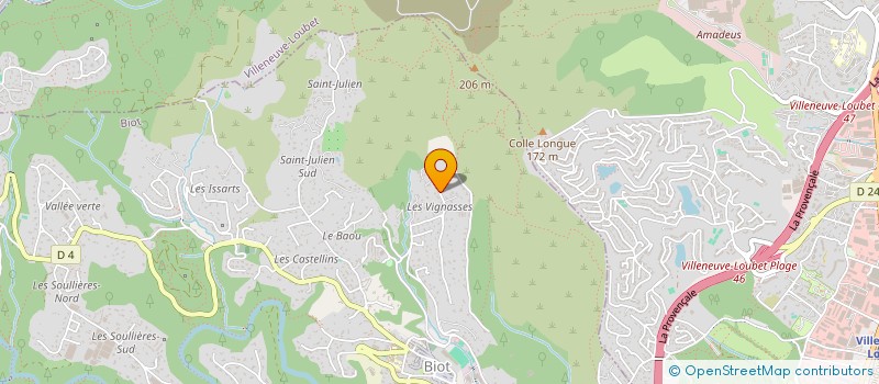 localisation de l'entreprise LCK CARRELAGES à BIOT