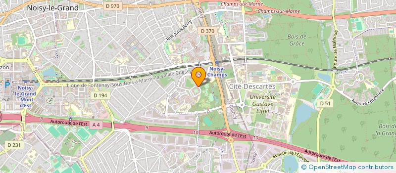 localisation de l'entreprise LCK DEVELOPPEMENT  NOISY-LE-GRAND