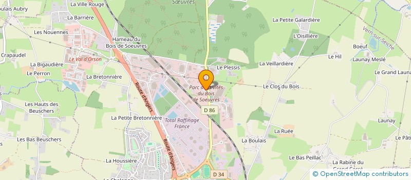 localisation de l'entreprise LCKP  VERN-SUR-SEICHE