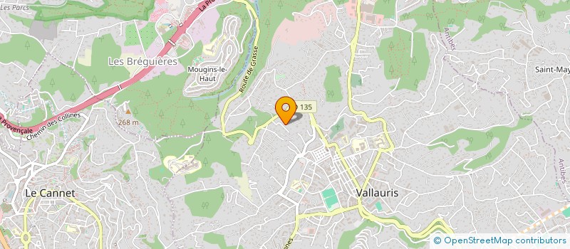 localisation de l'entreprise LCL  VALLAURIS