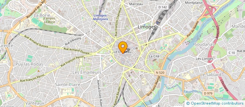 localisation de l'entreprise LCL 87 à LIMOGES