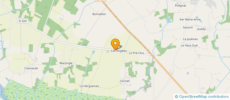 localisation de l'entreprise LCL LES ANGELES  FEGREAC