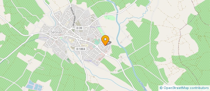 localisation de l'entreprise LCL SUD  SERVIAN