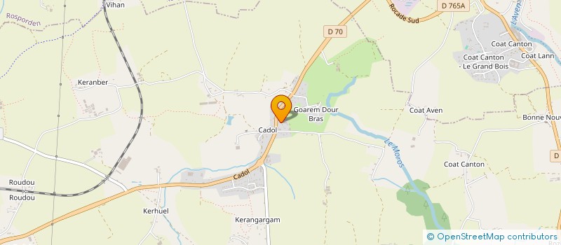 localisation de l'entreprise LCLM  MELGVEN