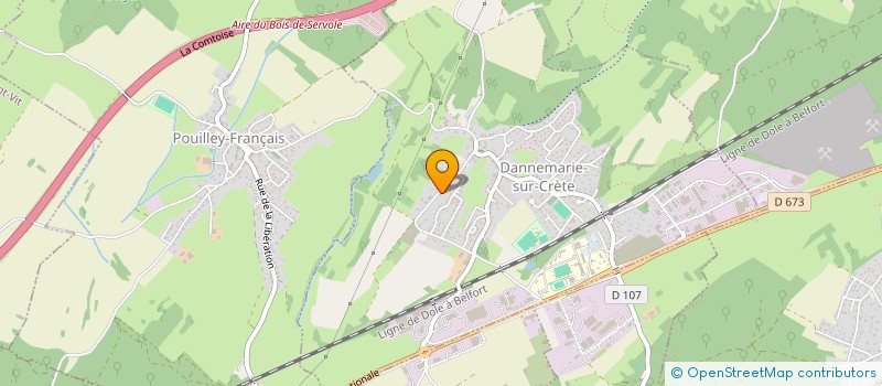 localisation de l'entreprise LCLMC  DANNEMARIE-SUR-CRETE