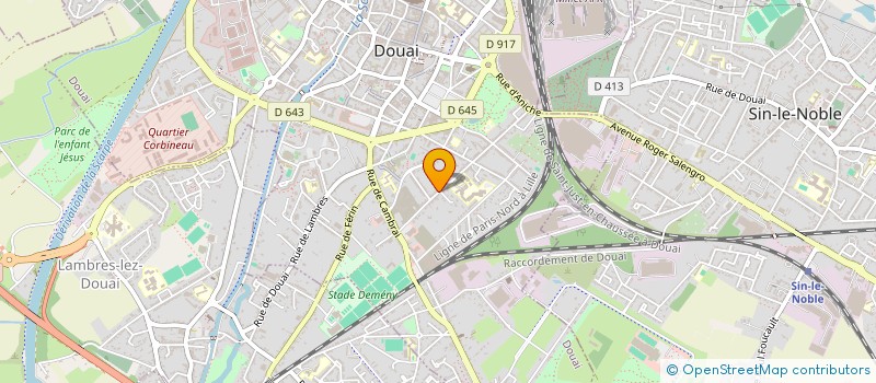 localisation de l'entreprise LCLN à DOUAI