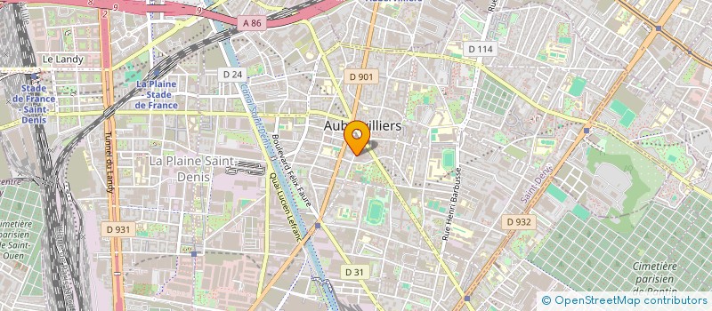 localisation de l'entreprise LCM  AUBERVILLIERS