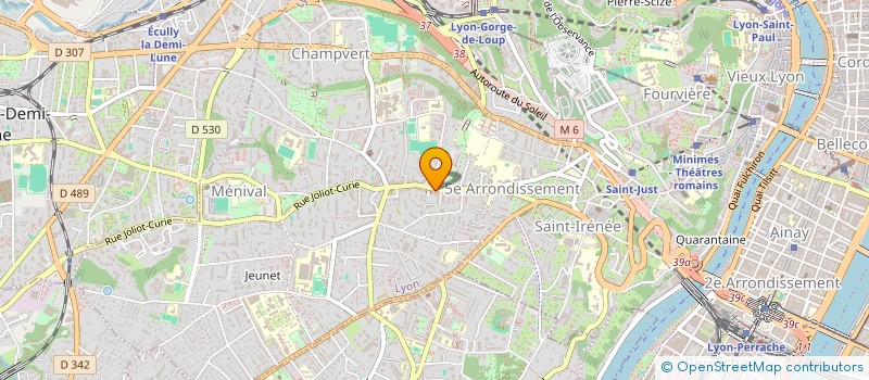 localisation de l'entreprise LCM  LYON