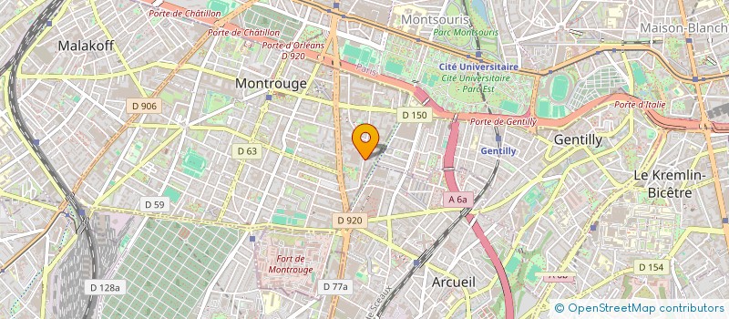 localisation de l'entreprise LCM  MONTROUGE