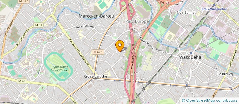 localisation de l'entreprise LCM à MARCQ-EN-BARŒUL