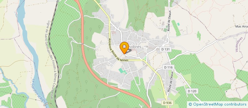 localisation de l'entreprise LCM  VEZENOBRES