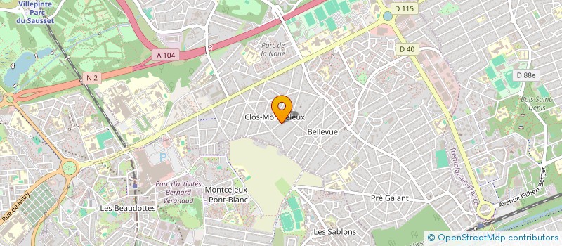 localisation de l'entreprise LCM à VILLEPINTE