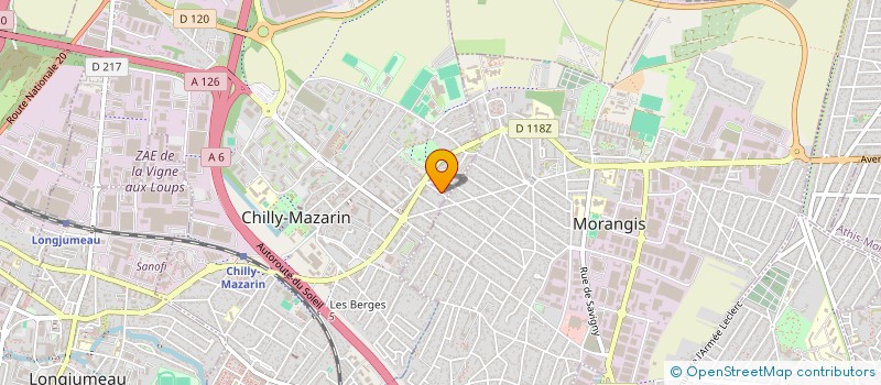 localisation de l'entreprise LCM BATIMENT  CHILLY-MAZARIN