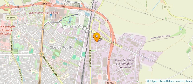 localisation de l'entreprise LCM IMMOBILIER  DIJON