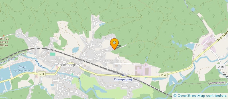 localisation de l'entreprise LCM IMMOBILIER  CHAMPAGNEY