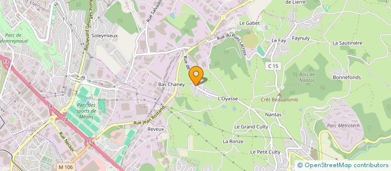 localisation de l'entreprise LCM INGENIERIE  SAINT-JEAN-BONNEFONDS