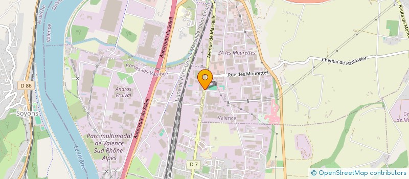 localisation de l'entreprise LCM26  VALENCE