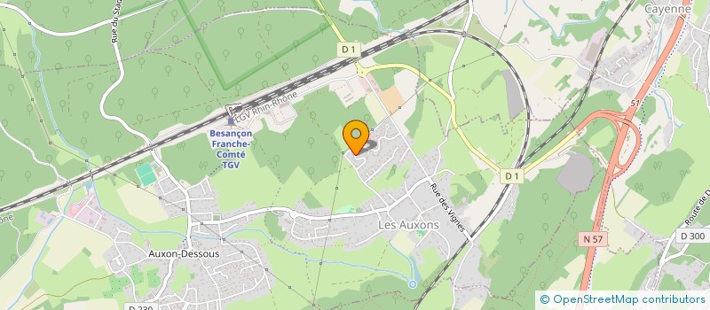 localisation de l'entreprise LCME  LES AUXONS