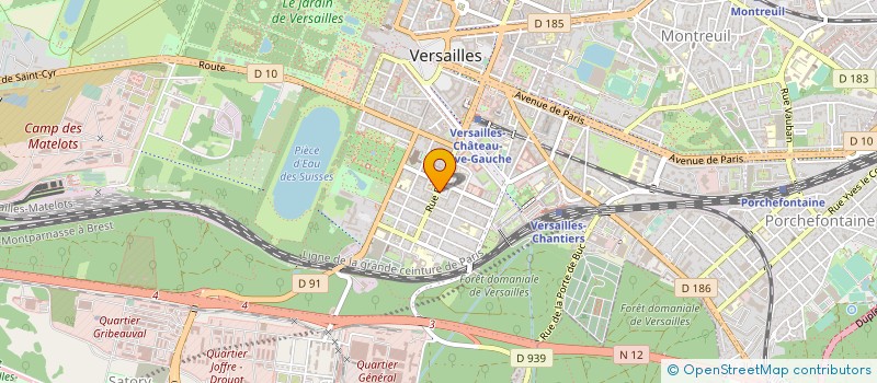 localisation de l'entreprise LCMH  VERSAILLES