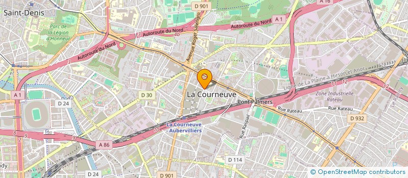 localisation de l'entreprise LCN à LA COURNEUVE
