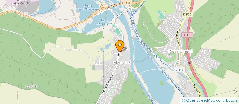 localisation de l'entreprise LCN  MEREVILLE