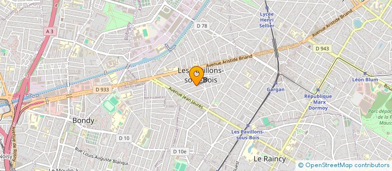 localisation de l'entreprise LCN CONSULTING  LES PAVILLONS-SOUS-BOIS