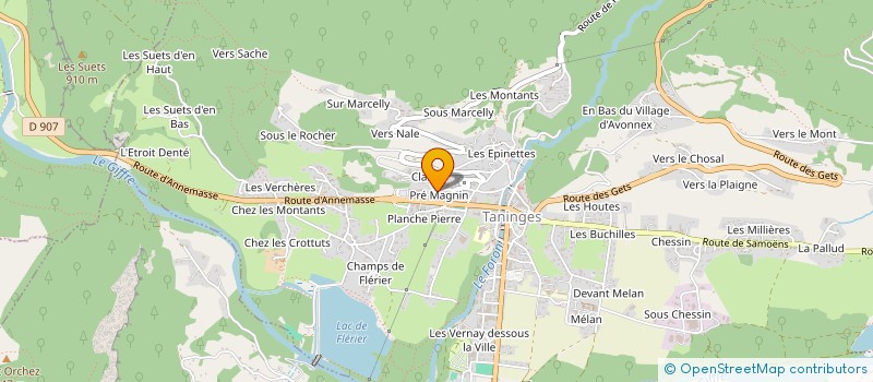 localisation de l'entreprise LCN ECO à TANINGES