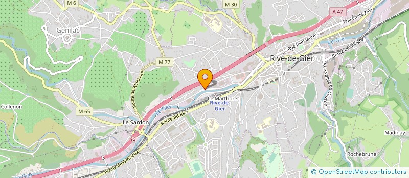 localisation de l'entreprise LCN2F à RIVE-DE-GIER