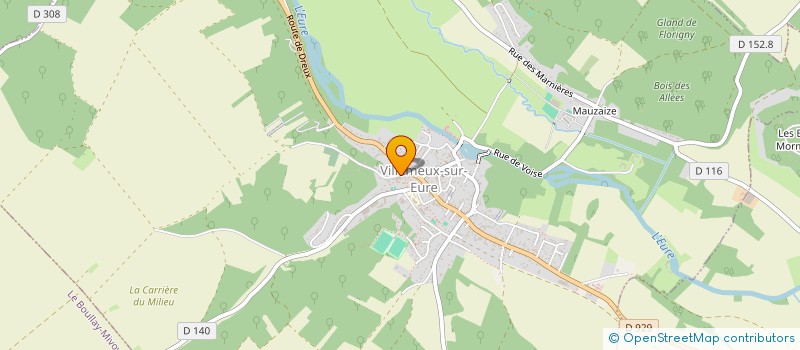 localisation de l'entreprise LCNH HORIZON à VILLEMEUX-SUR-EURE