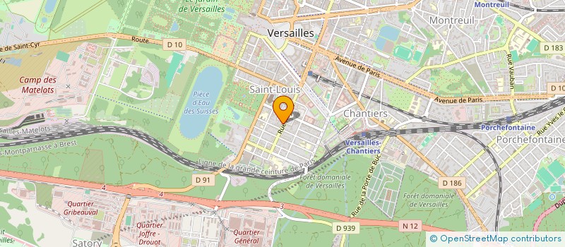 localisation de l'entreprise LCO à VERSAILLES