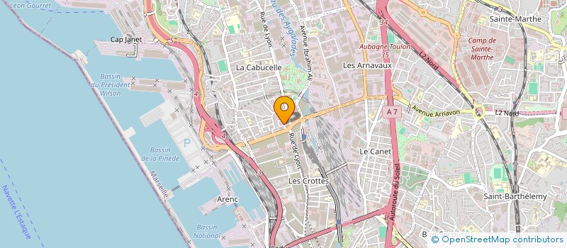 localisation de l'entreprise LCP à MARSEILLE