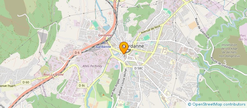 localisation de l'entreprise LCP  GARDANNE
