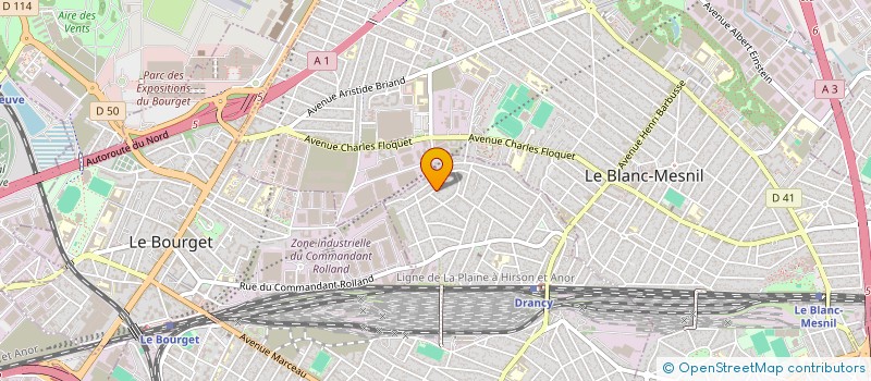 localisation de l'entreprise LCP à DRANCY