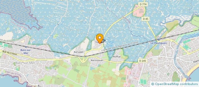 localisation de l'entreprise LCP  BATZ-SUR-MER