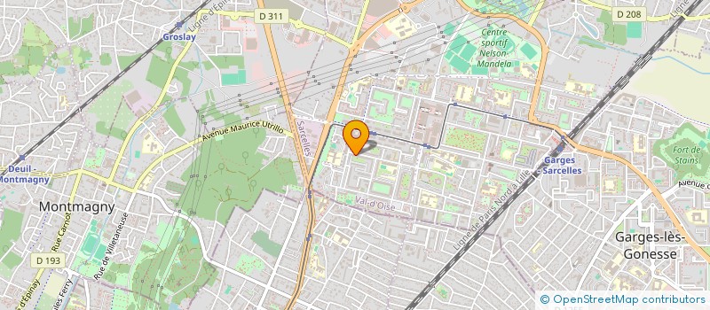 localisation de l'entreprise LCP  SARCELLES