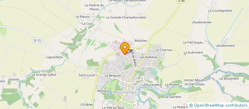 localisation de l'entreprise LCP DIAMANT à MOUCHAMPS