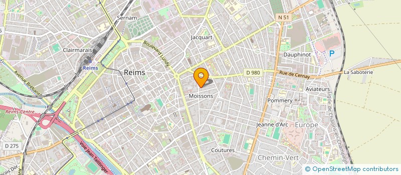 localisation de l'entreprise LCP MARTEL  REIMS