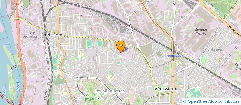 localisation de l'entreprise LCP ODYSSEE  VENISSIEUX