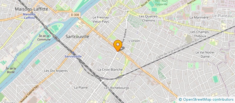 localisation de l'entreprise LCP TOP THERMIQUE à SARTROUVILLE